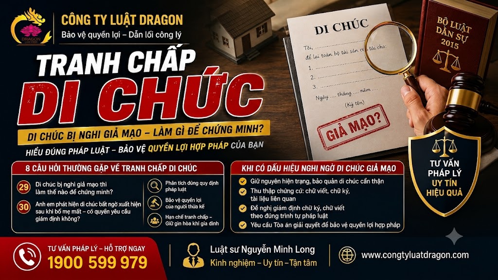 Tranh chấp di chúc: Di chúc bị nghi giải mạo thì làm thế nào để chứng minh?